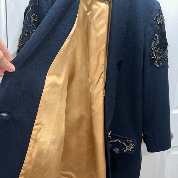 Criscione Blue Blazer with Gold Details and Tassels - Plus L - Picture 9 of 10